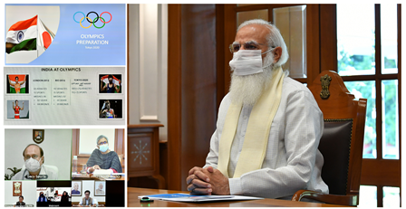 PM Narendra Modi reviewed India’s Olympics preparations on 50 Days to Tokyo Olympics. A presentation was made by officials on various aspects of operational readiness for the upcoming Tokyo Olympics.