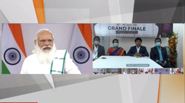 The Prime Minister Narendra Modi interacted with participants of Toycathon-2021 today via video conferencing and underlined the importance