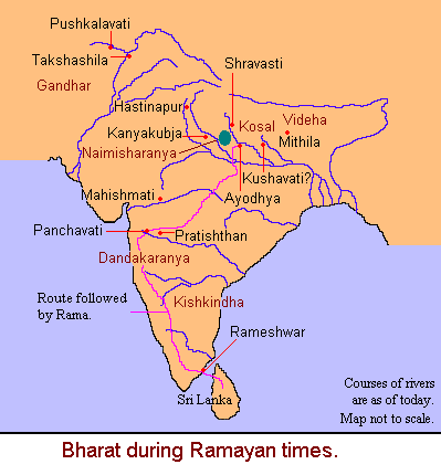 Many locations in Bharat and Sri Lanka date back to the Ramayana era