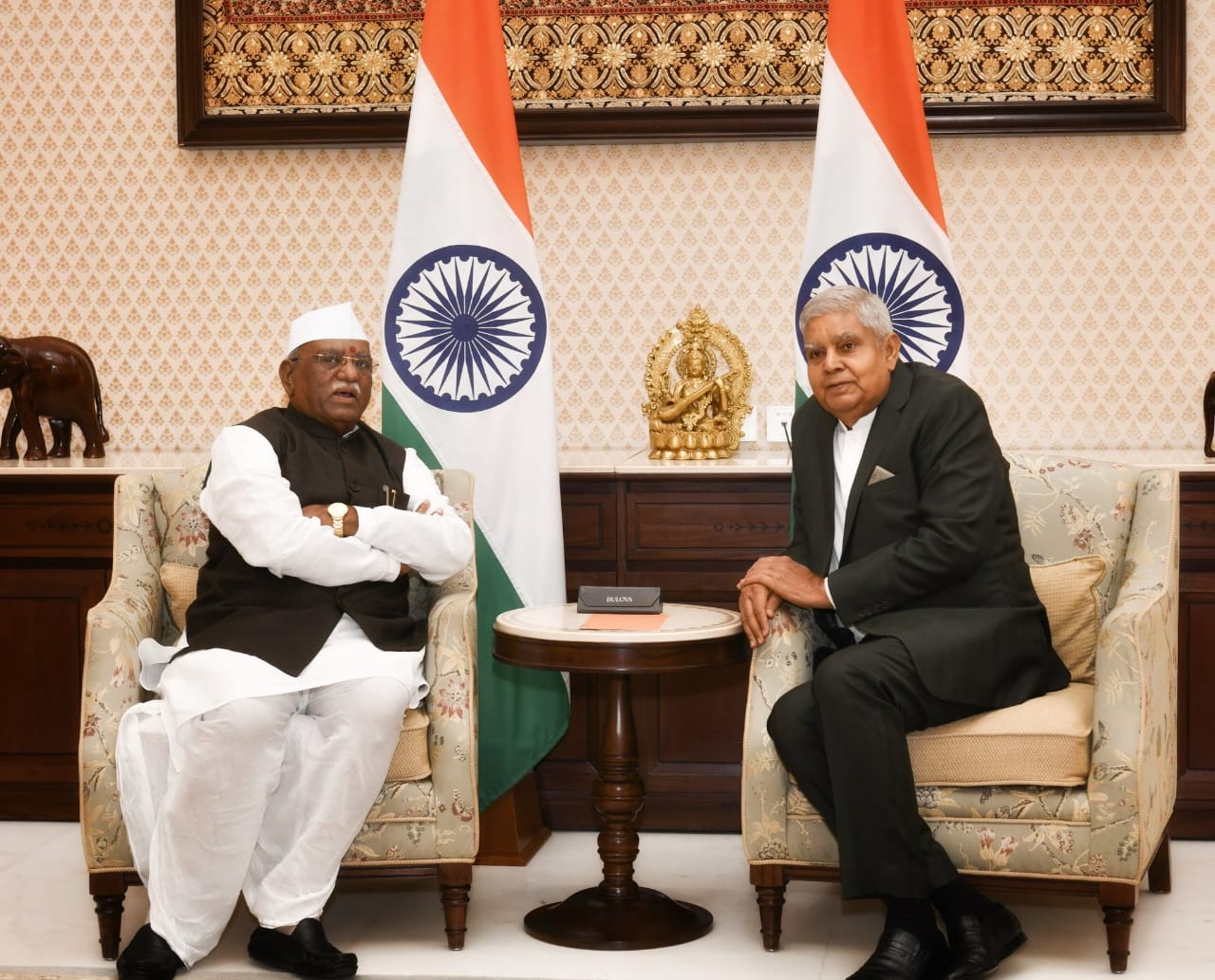 Rajasthan Governor Bagde Calls on VP Jagdeep Dhankhar