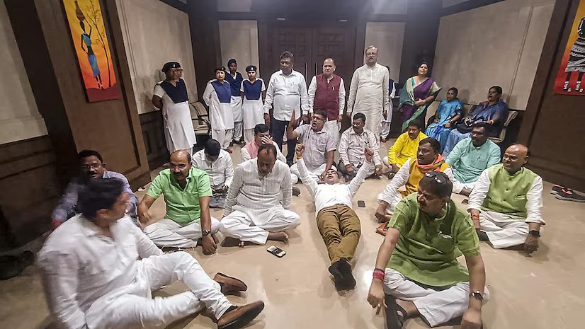 BJP MLAs Spend Night in Jharkhand Assembly Lobby After Protests