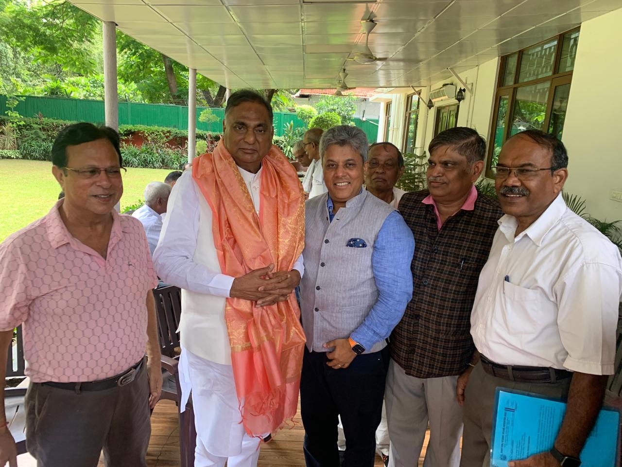 BJP Spokesperson Ajay Sharma Presents Books on 'Modi 3.0' and 'Sundarkand' to MP Ramvir Singh Bidhuri