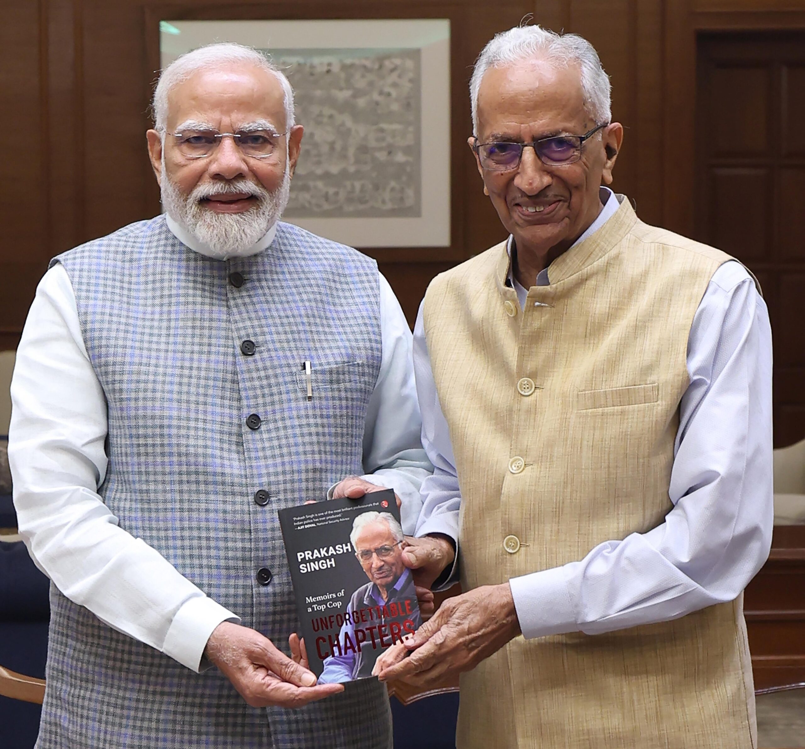 Former Police Chief Prakash Singh Meets PM Narendra Modi