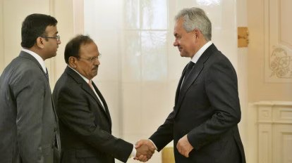 NSA Doval Discusses Ukraine Conflict with Russian NSA Shoigu in St. Petersburg