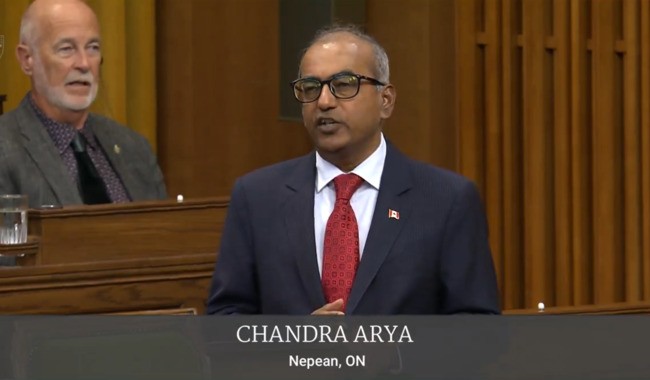 Canadian MP Chandra Arya Raises Alarm Over Violence Against Minorities in Bangladesh