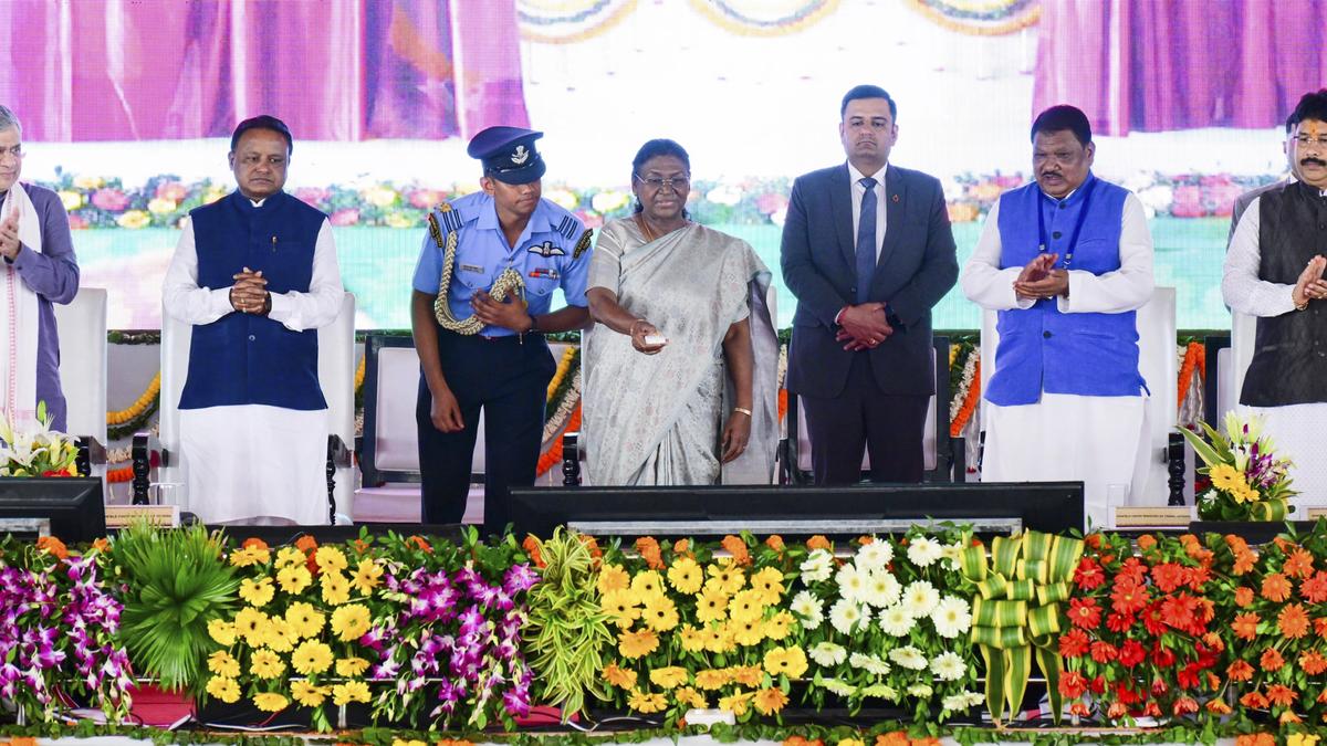 President Murmu Lays Foundation Stone for Three Railway Projects in Odisha
