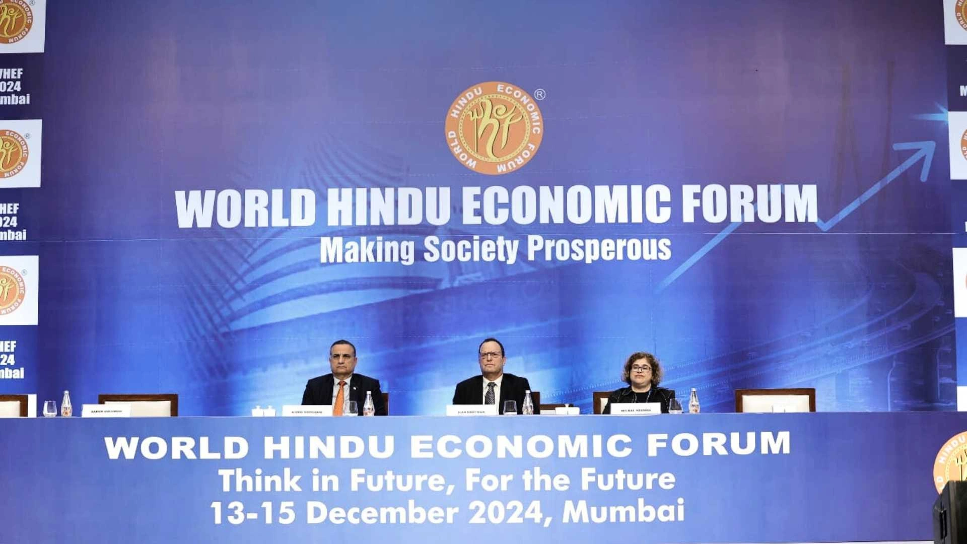 Israel’s Consul General Expresses Solidarity with Bangladeshi Hindus at WHEF 2024