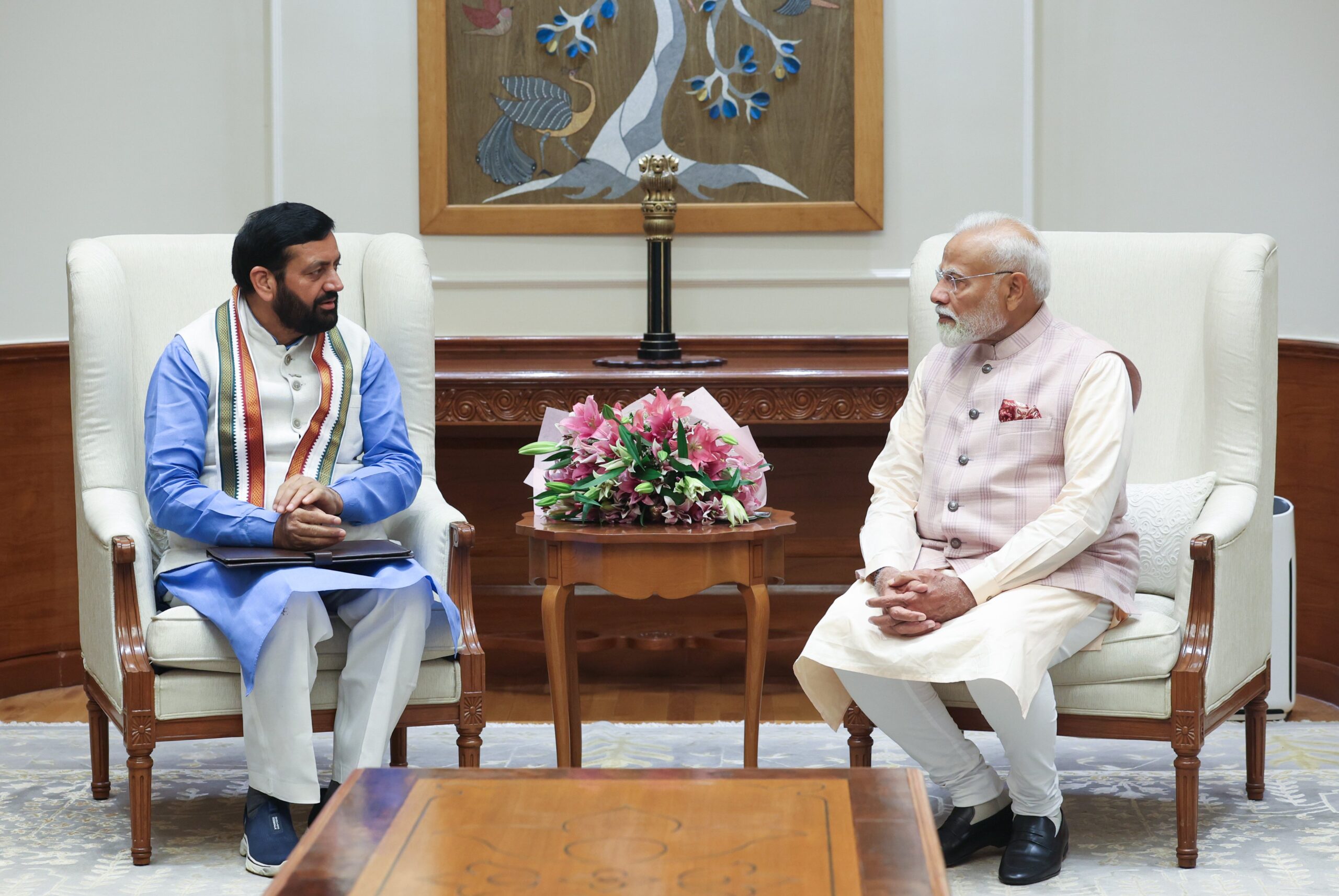 Haryana CM Nayab Saini Meets PM Modi, Discusses Development and Upcoming Elections