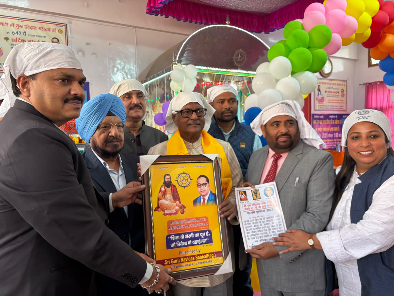 Grand Celebration at PGI on Guru Ravidas Janmotsav; ASG Satya Pal Jain Pays Obeisance