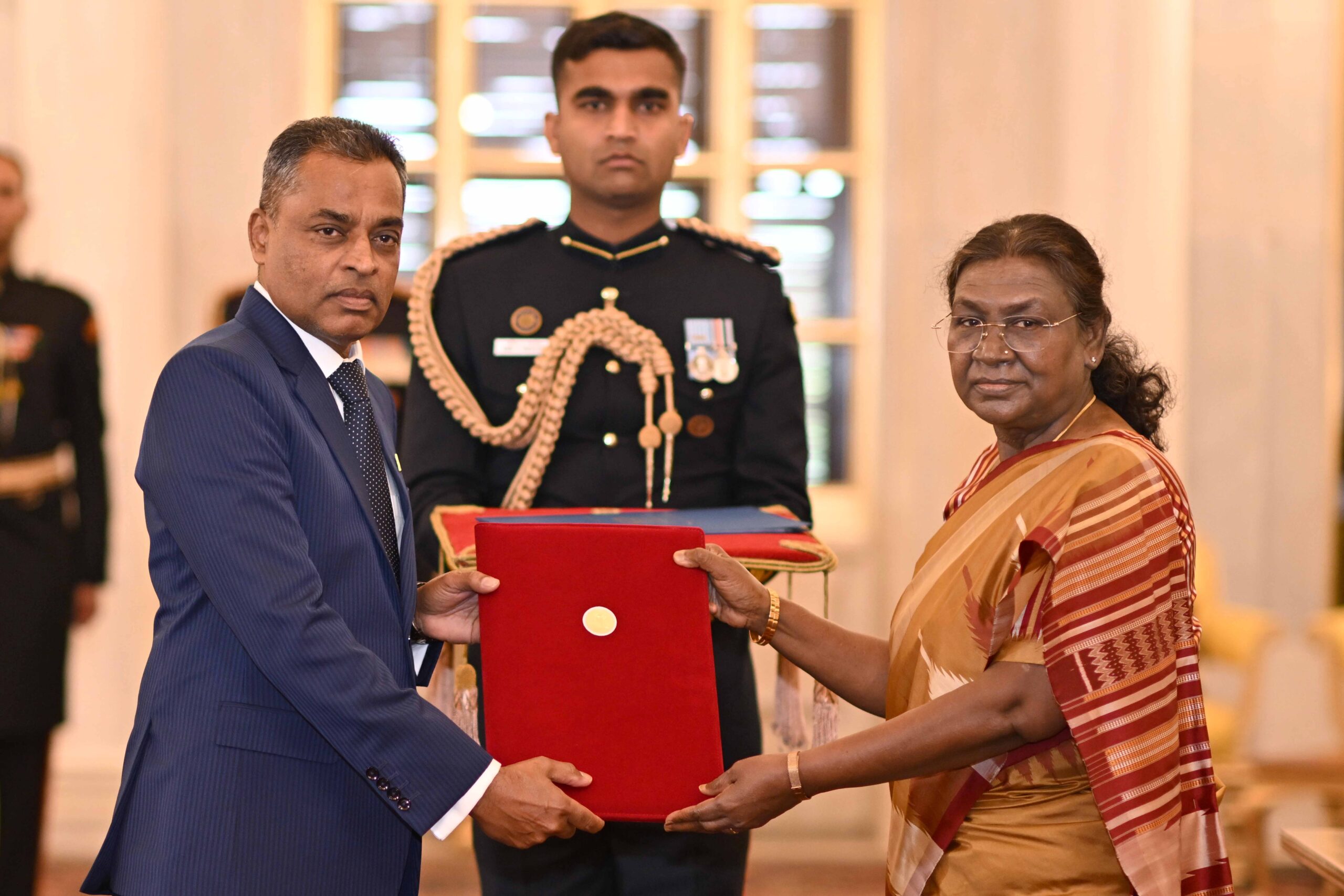 Envoys of Five Nations Present Credentials to President Droupadi Murmu