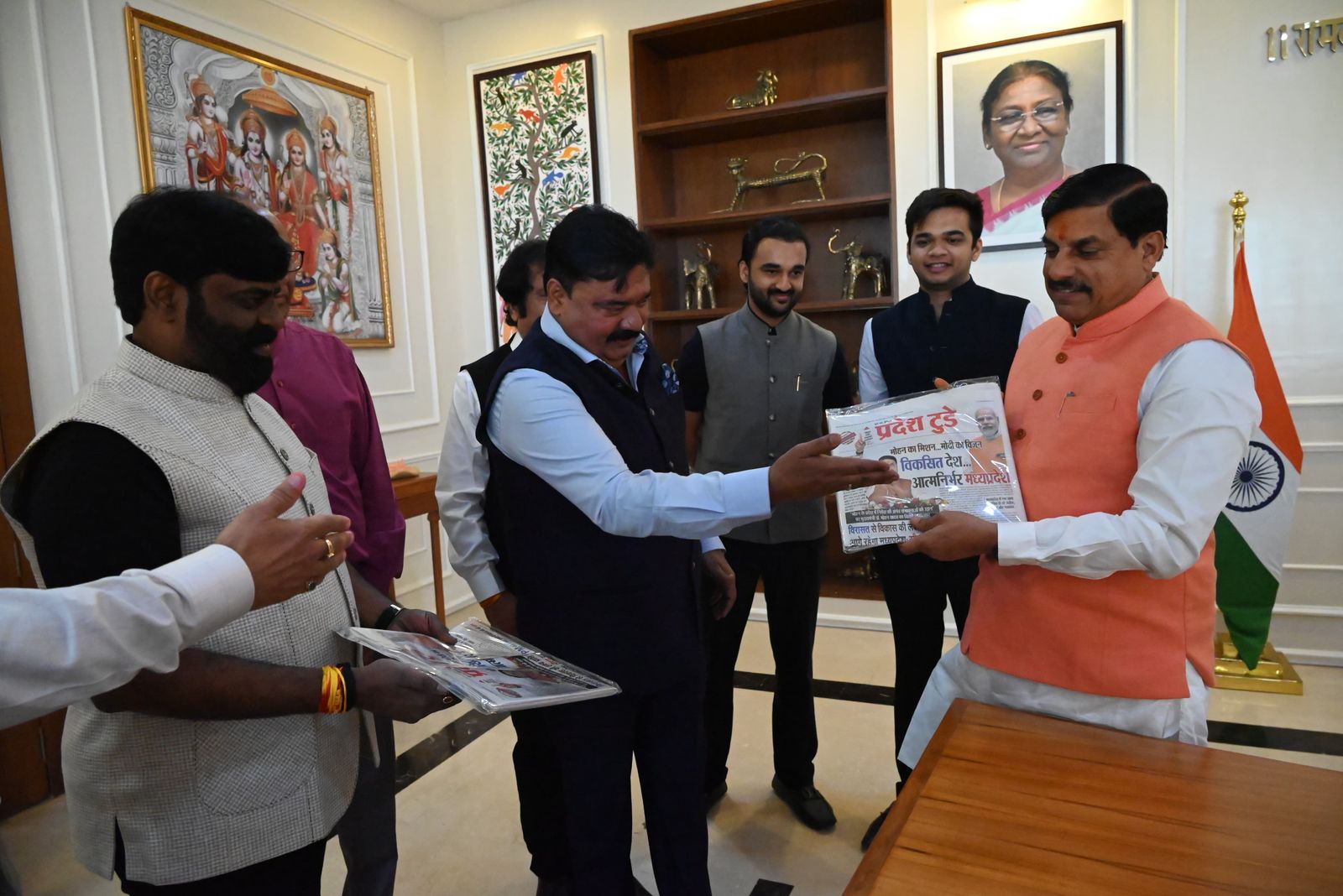 Madhya Pradesh CM Yadav Launches Special 100-Page Edition of 'Pradesh Today'