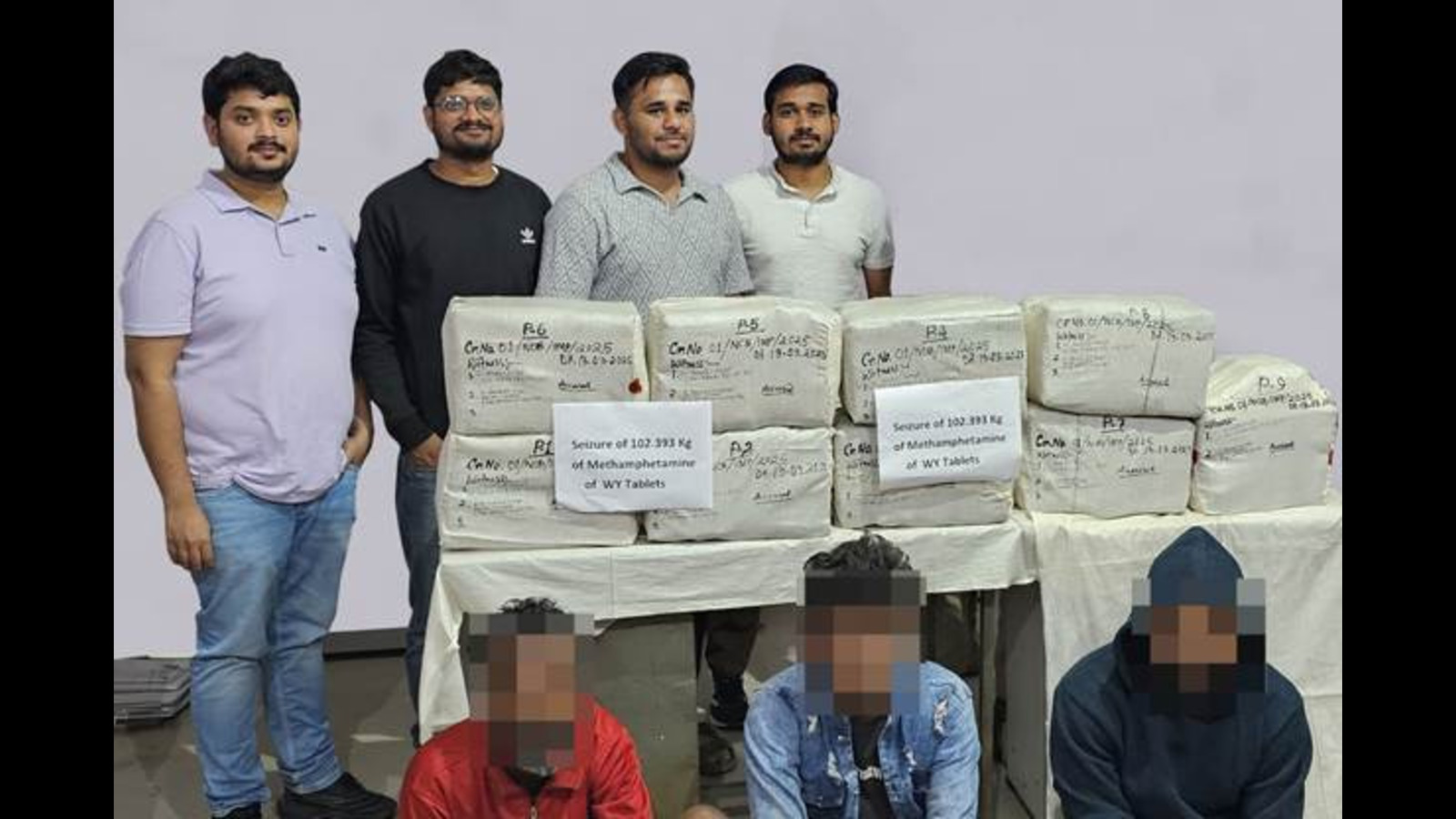 NCB Seizes ₹88 Crore Worth Methamphetamine, Arrests 4 in Major Drug Bust