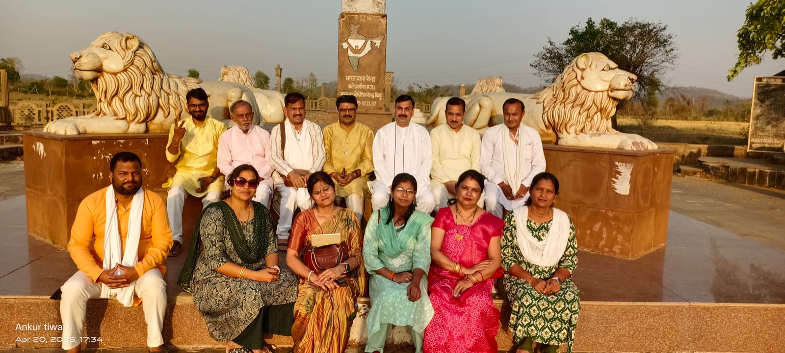Parikrama-II Day 2: Visit to India’s Geographical Center, Vedic University Inspires Spiritual Reflection