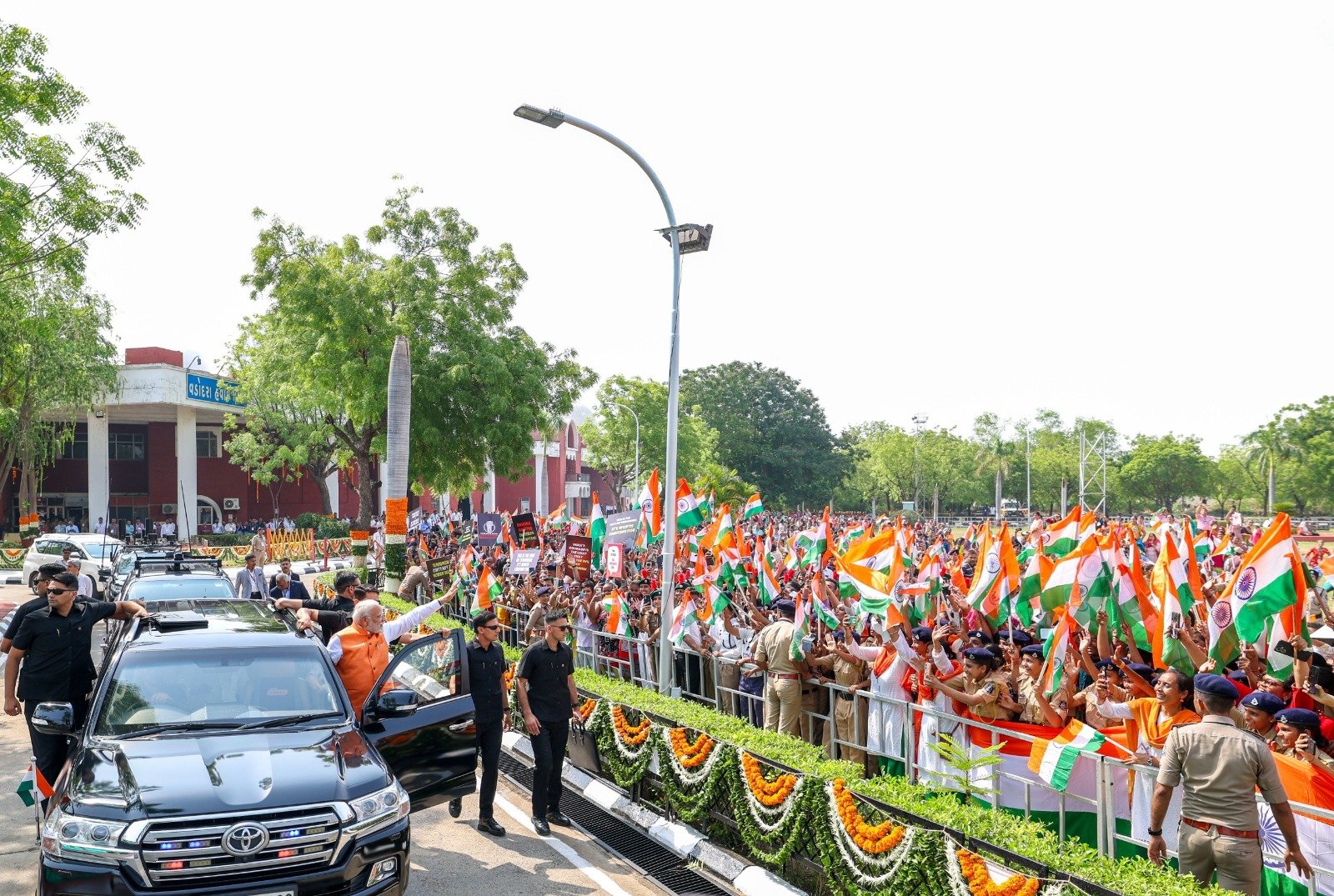 Colonel Sofiya Qureshi’s Family Joins PM Modi’s Patriotic Roadshow in Vadodara