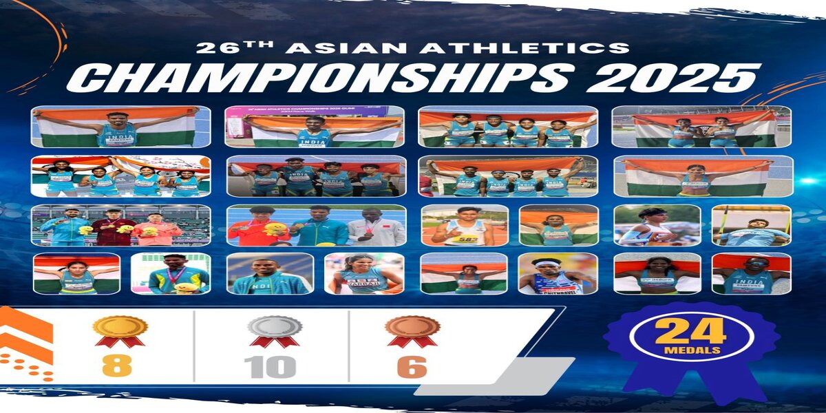 PM Modi Lauds Indian Athletes for Stellar Performance at 2025 Asian Athletics Championships