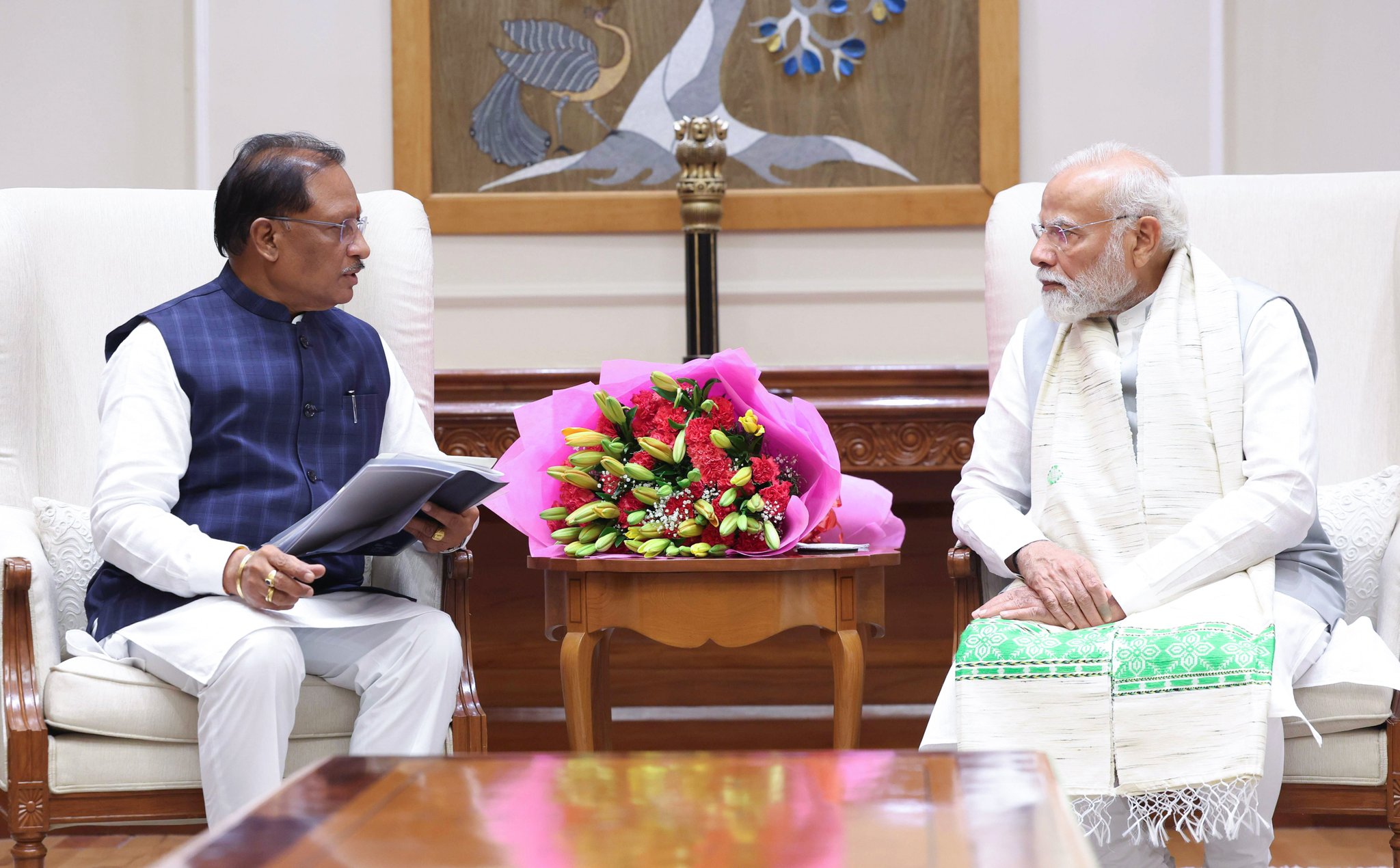 Chhattisgarh CM Sai Meets PM Modi to Discuss Naxalism and Development