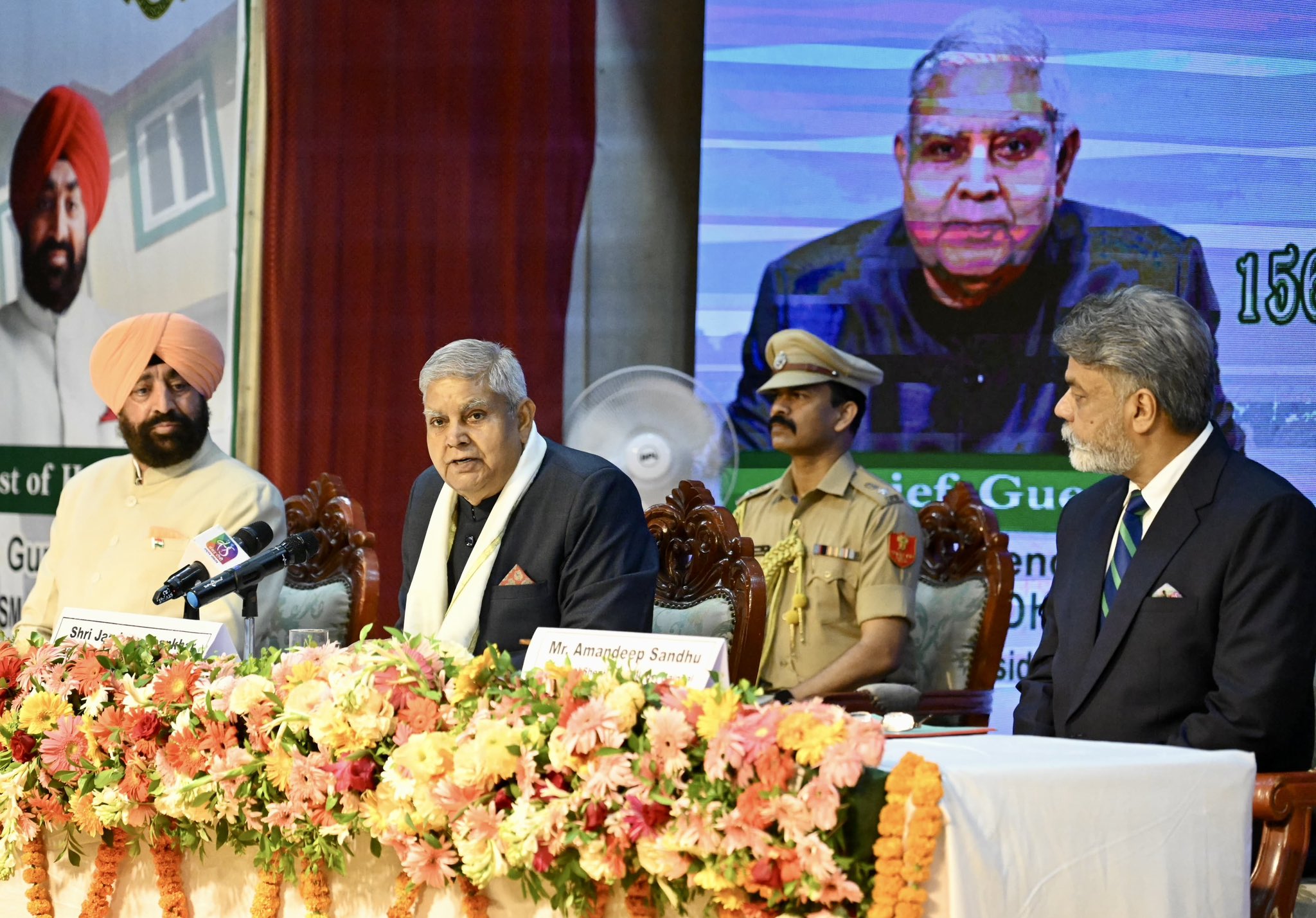 "Have a Goal for Nation, Not Self": VP Dhankhar Inspires Youth at Sherwood College