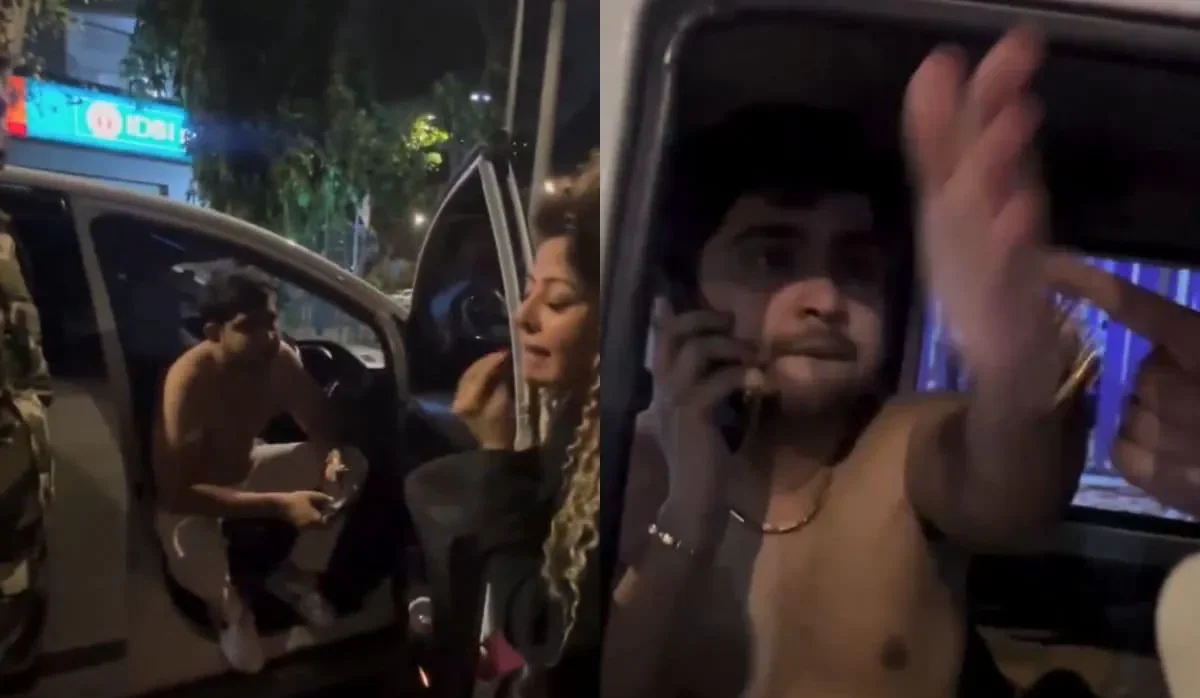 Half-Naked, Drunk & Violent: MNS Leader's Son Caught on Camera