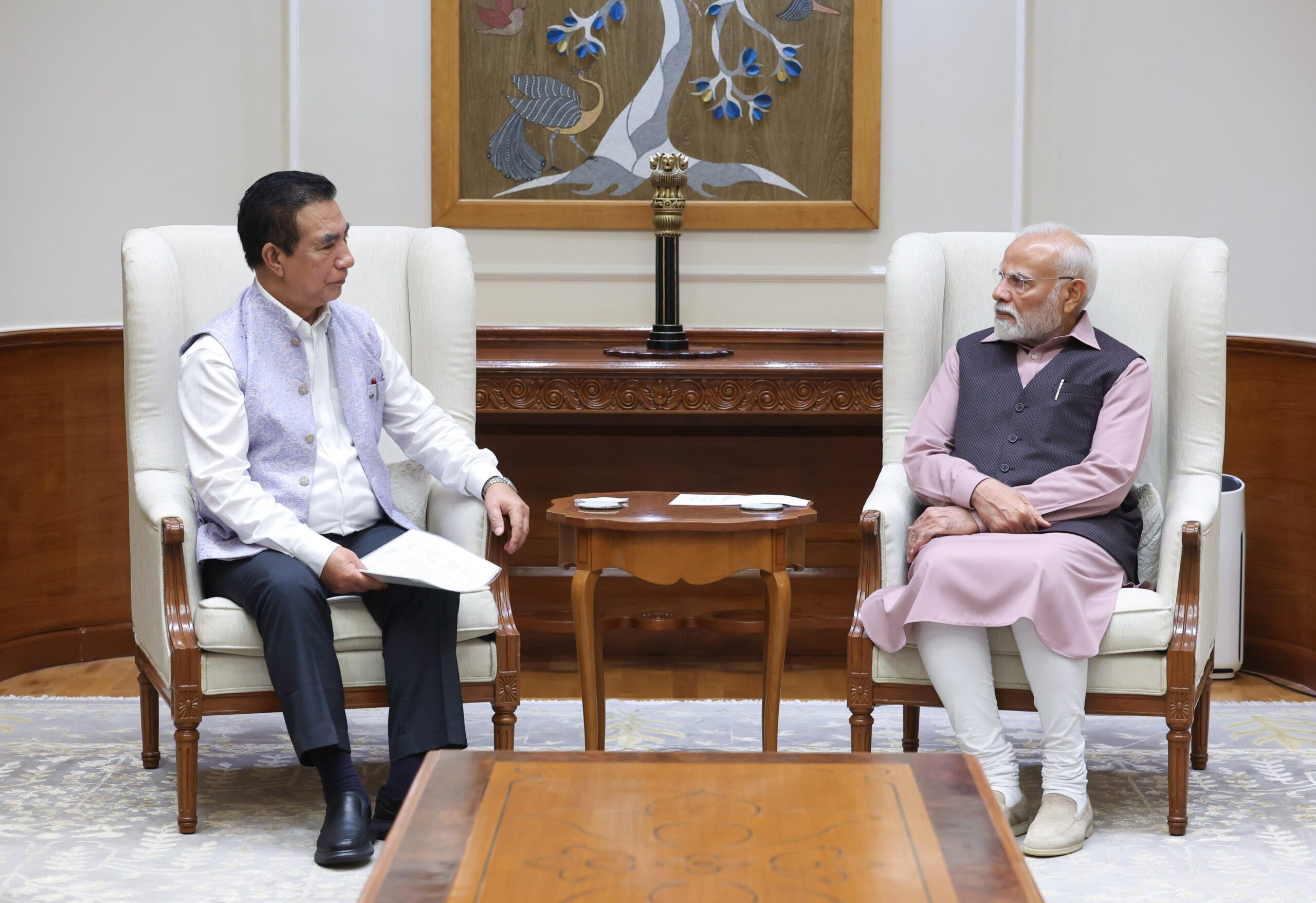 Mizoram CM Lalduhoma Meets PM Modi in Delhi