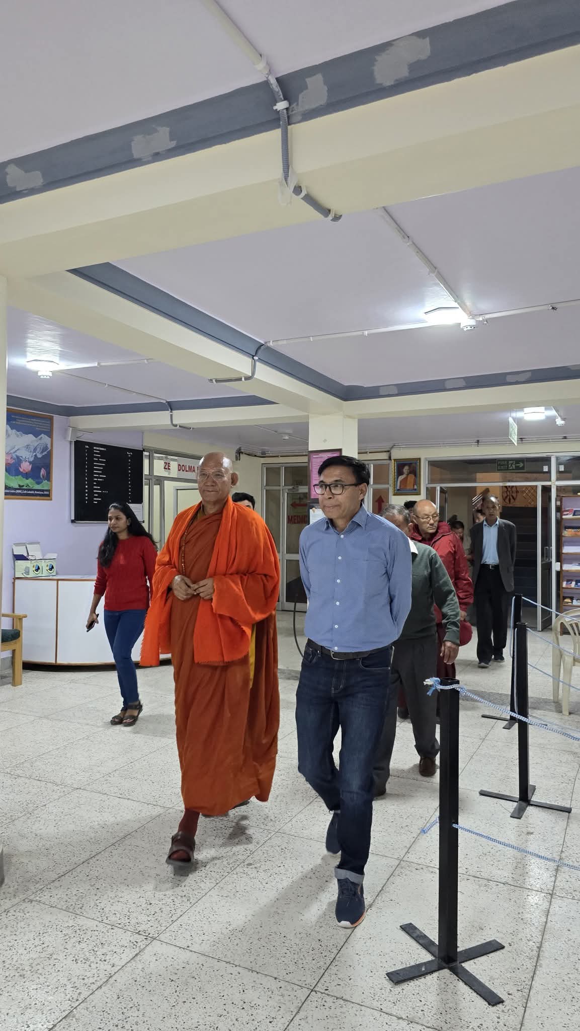 Ladakh MP Haneefa Jan Visits Mahabodhi Centre