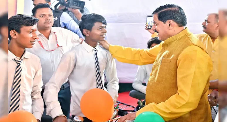 MP CM Yadav Announces Scooty for Toppers, Laptops for 75%+ Students