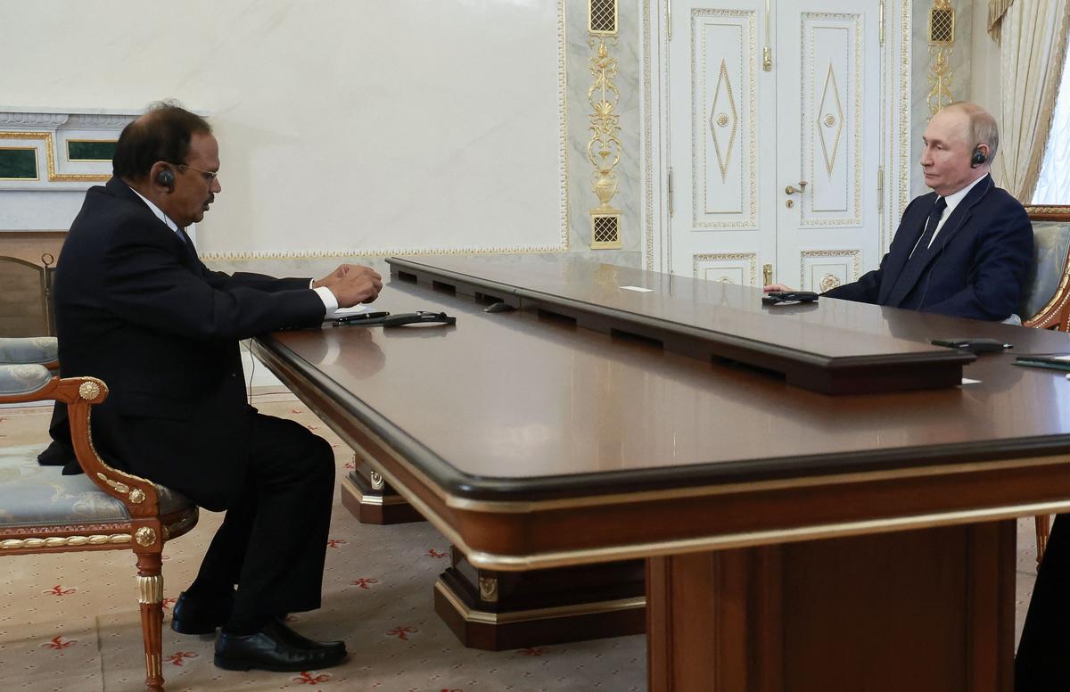 NSA Ajit Doval Meets Putin in Moscow