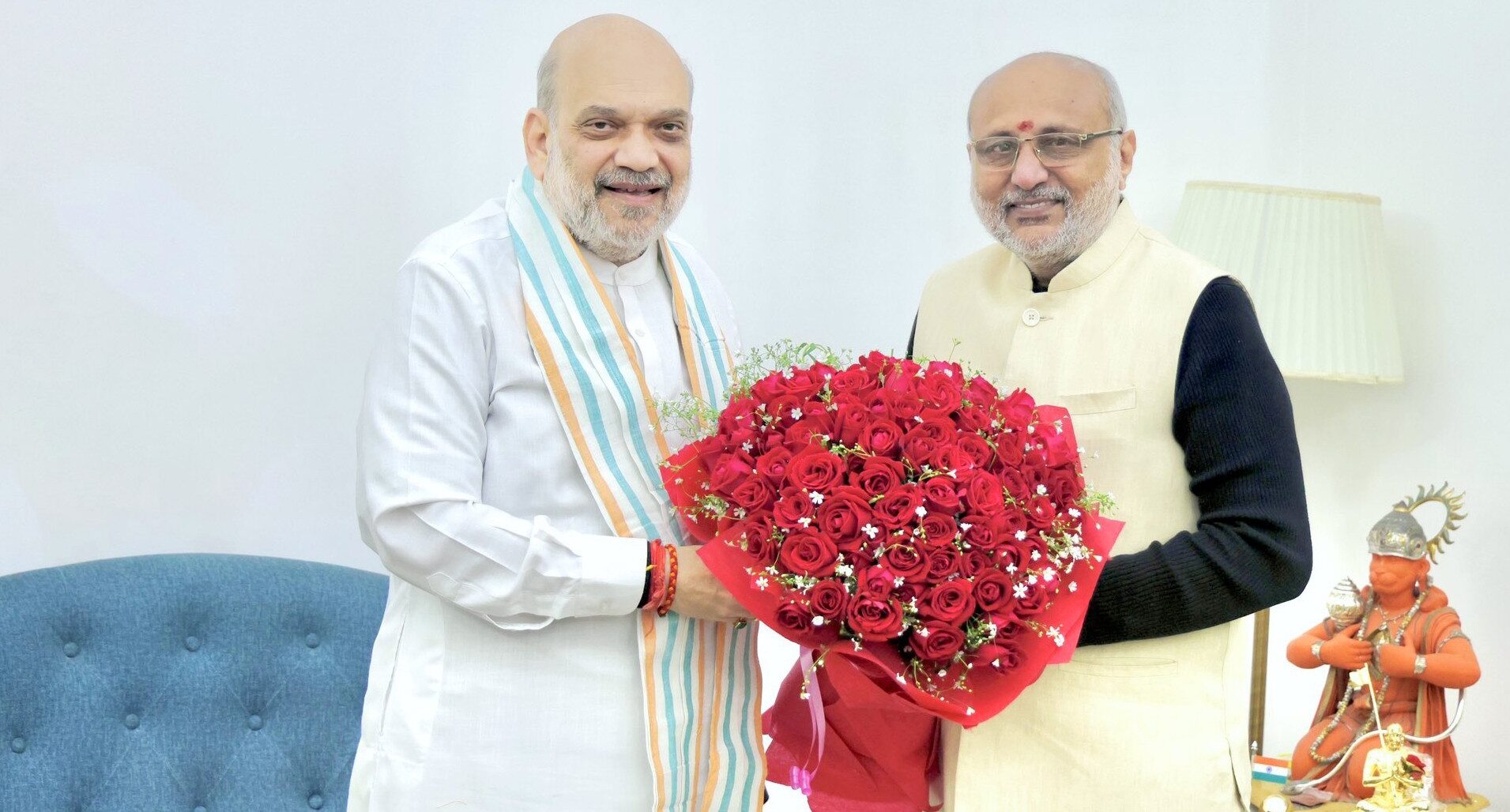 HM Amit Shah Congratulates CP Radhakrishnan on NDA’s VP Nomination