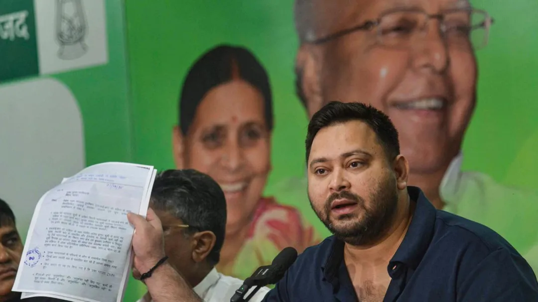 Tejashwi Accuses Bihar Deputy CM of Dual Voter IDs