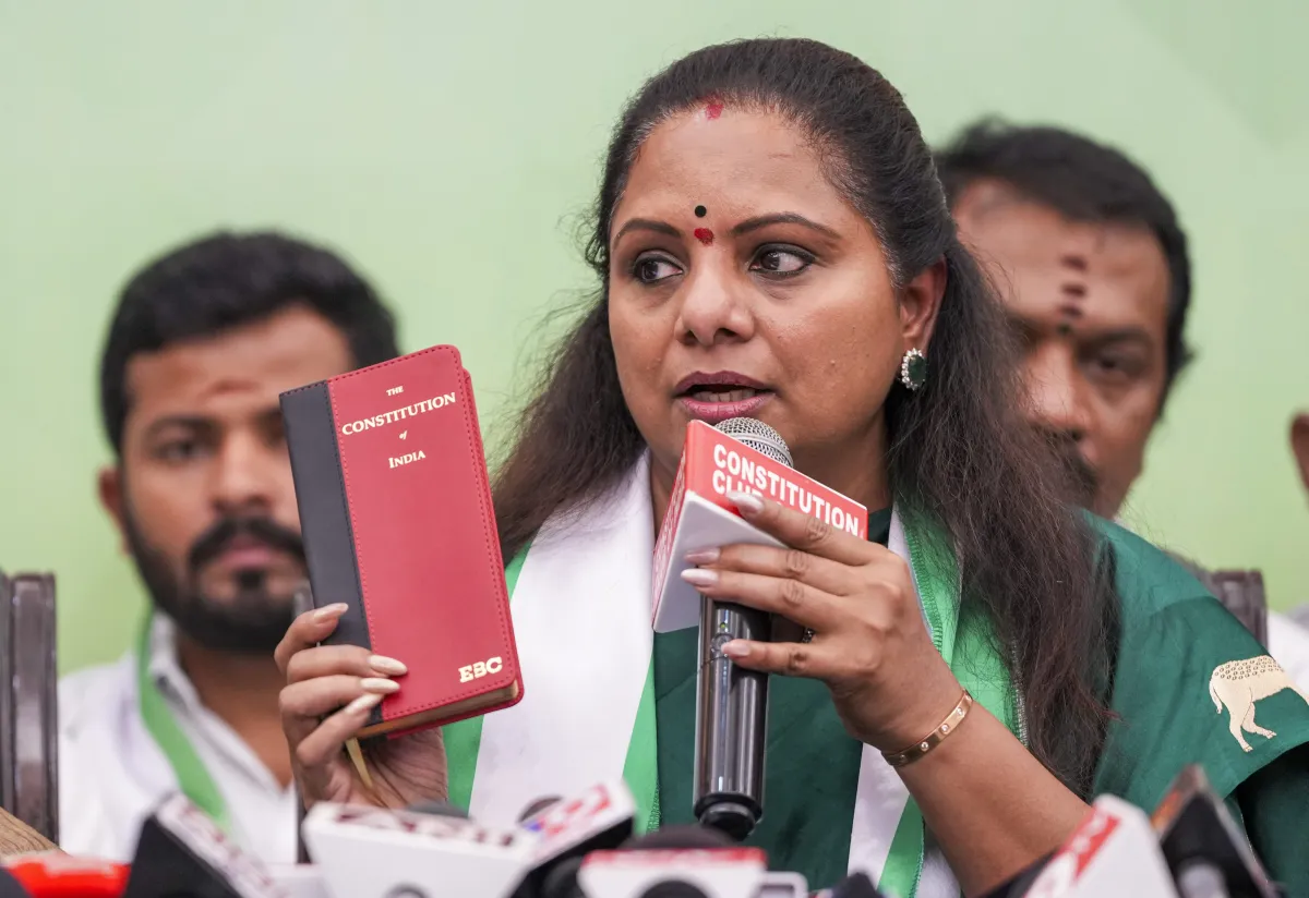 KCR’s Daughter Kavitha Expelled From BRS ‘Anti-Party Activities’