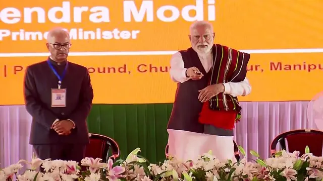 PM Modi Lays Foundation of ₹7,300-Crore Projects in Manipur