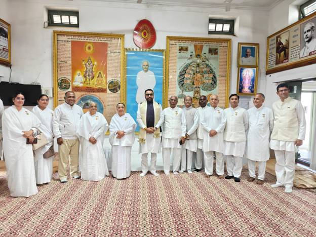 Union Minister Prataprao Jadhav Visits Brahma Kumaris HQ