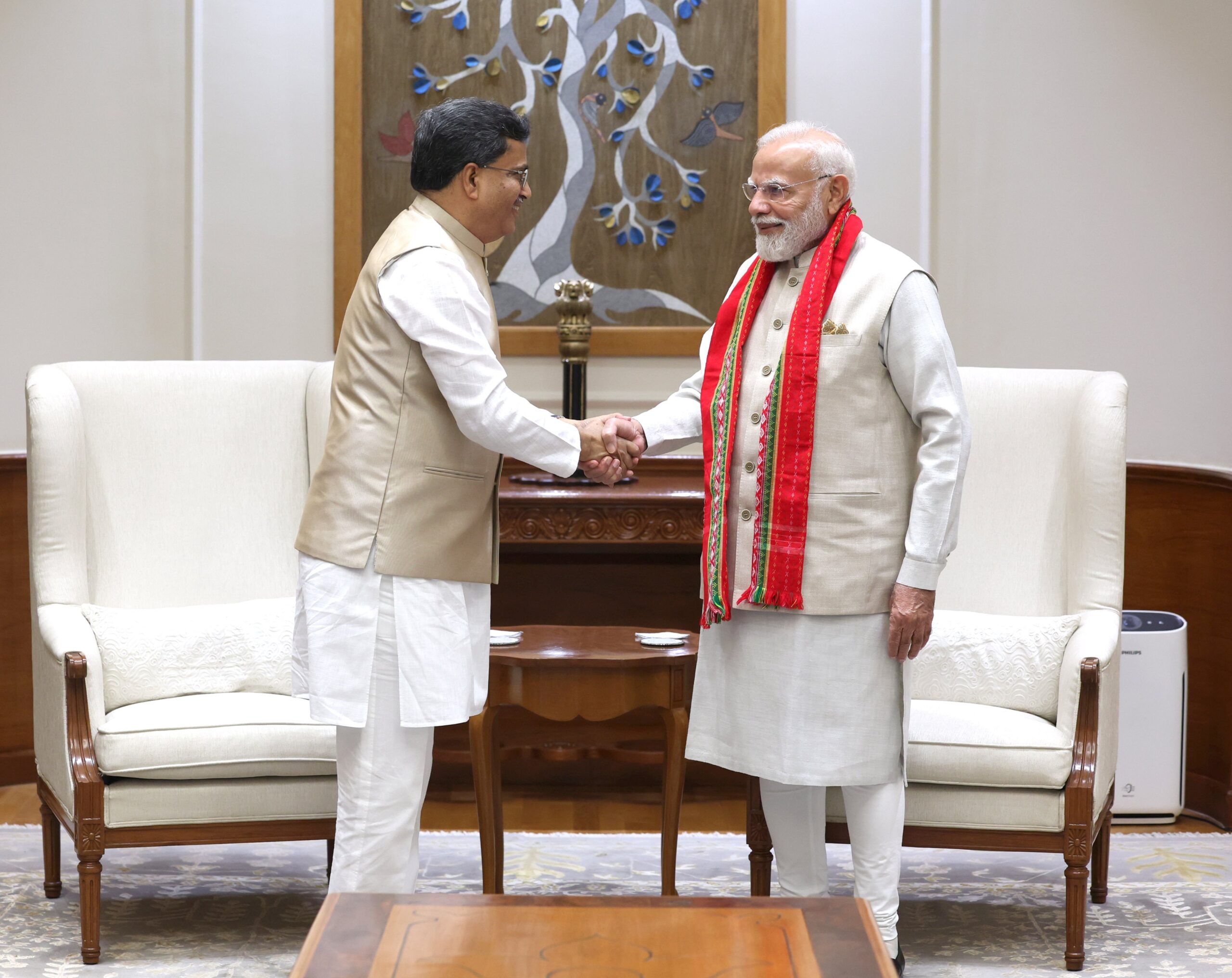 Tripura CM Manik Saha Meets PM Modi in Delhi
