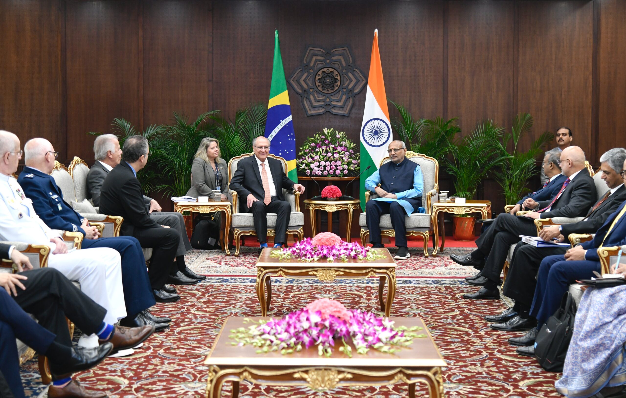 VP Radhakrishnan Meets Brazil’s VP, Stresses Trade & Tech Ties
