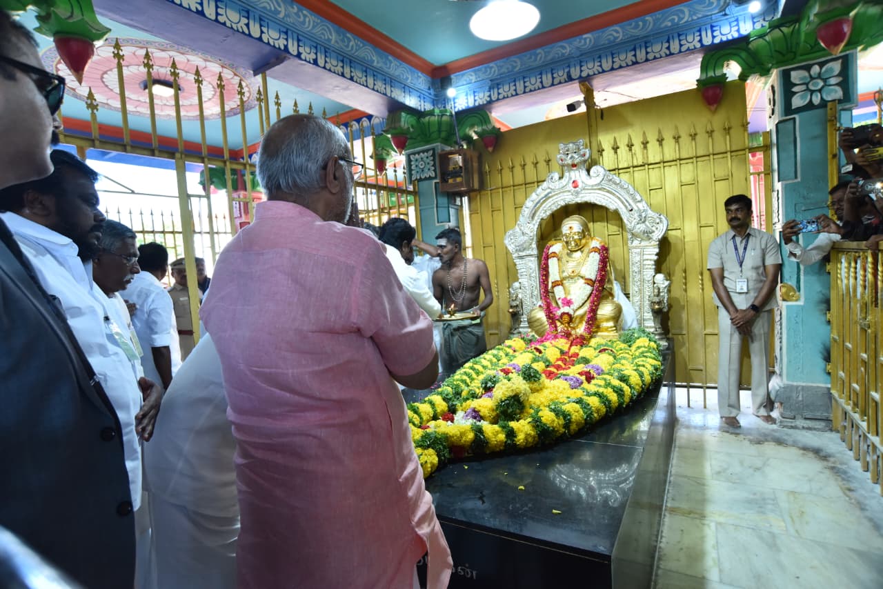 VP Radhakrishnan Pays Tribute to Pasumpon Muthuramalinga Thevar