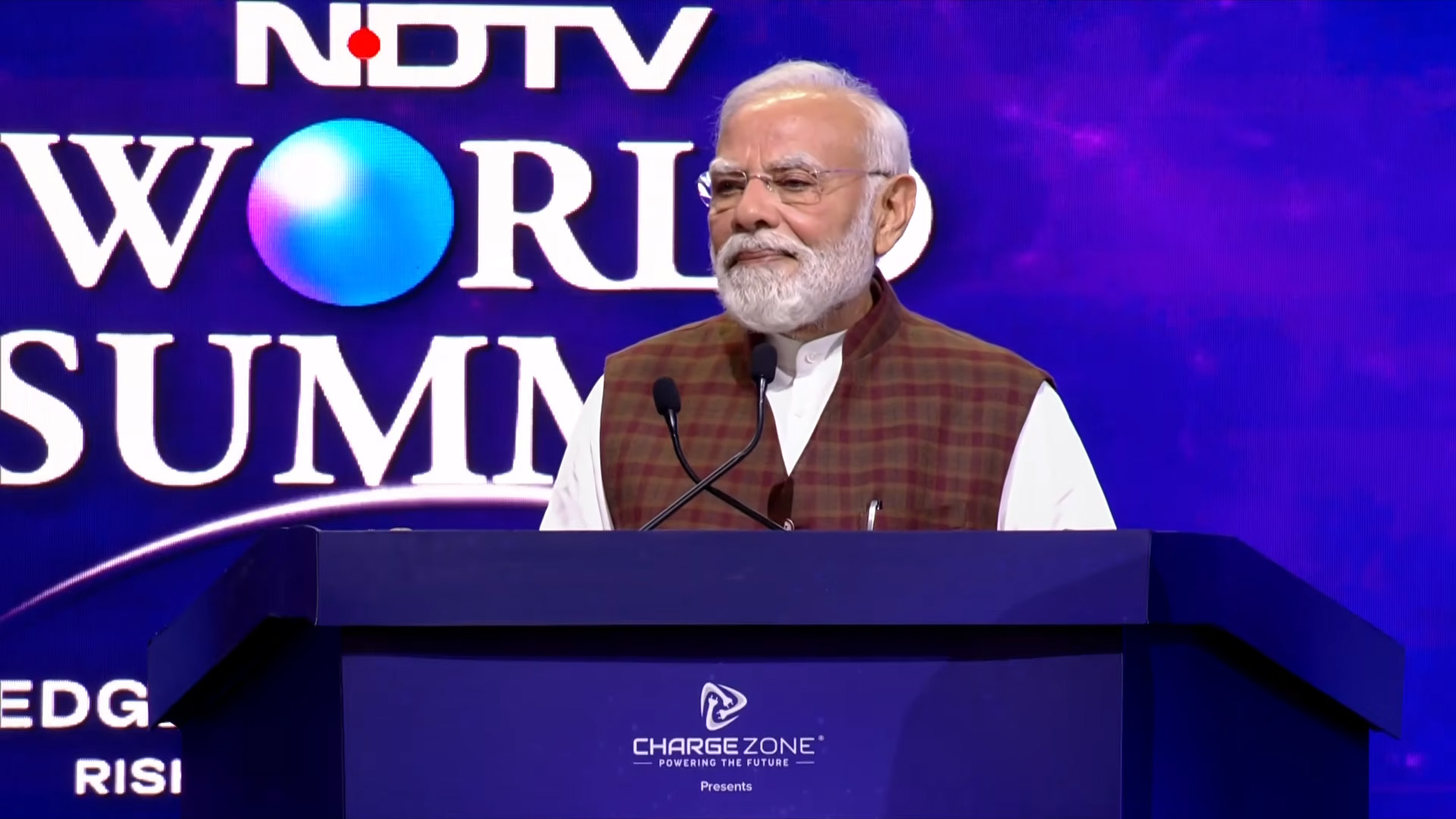 PM Modi shares glimpses of his NDTV World Summit 2025 address, says India is moving ahead with unstoppable confidence.