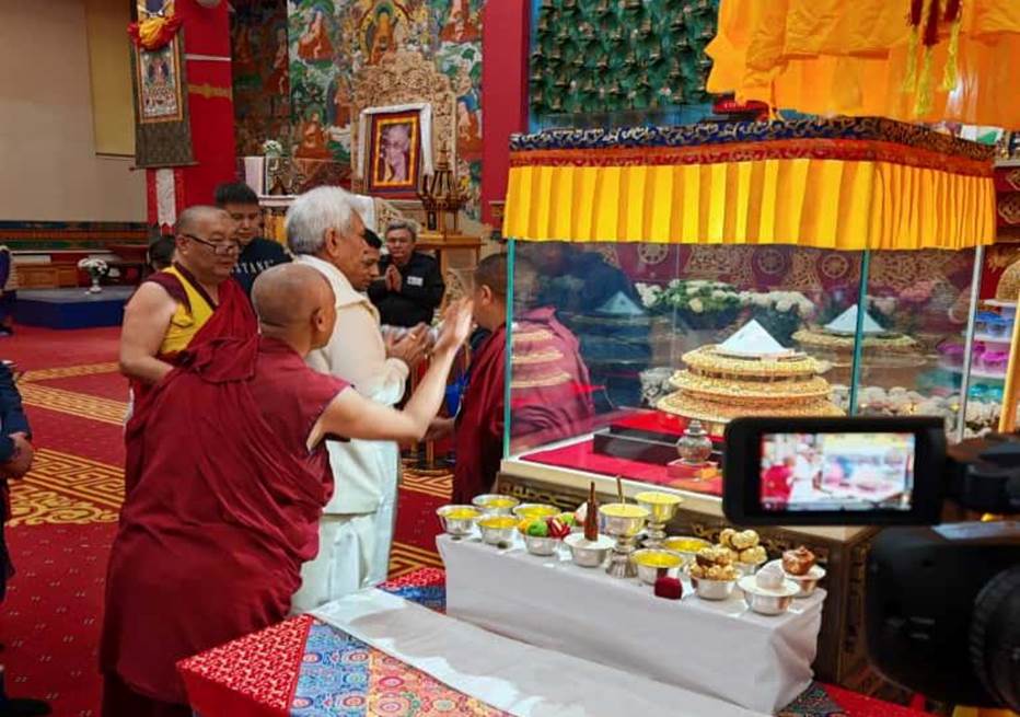 J&K LG Manoj Sinha in Russia to Bring Back Holy Relics of Lord Buddha