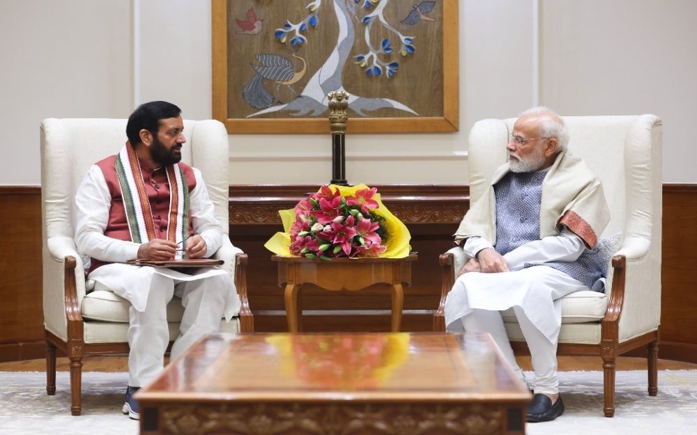 Haryana CM Nayab Saini Meets PM Modi in New Delhi