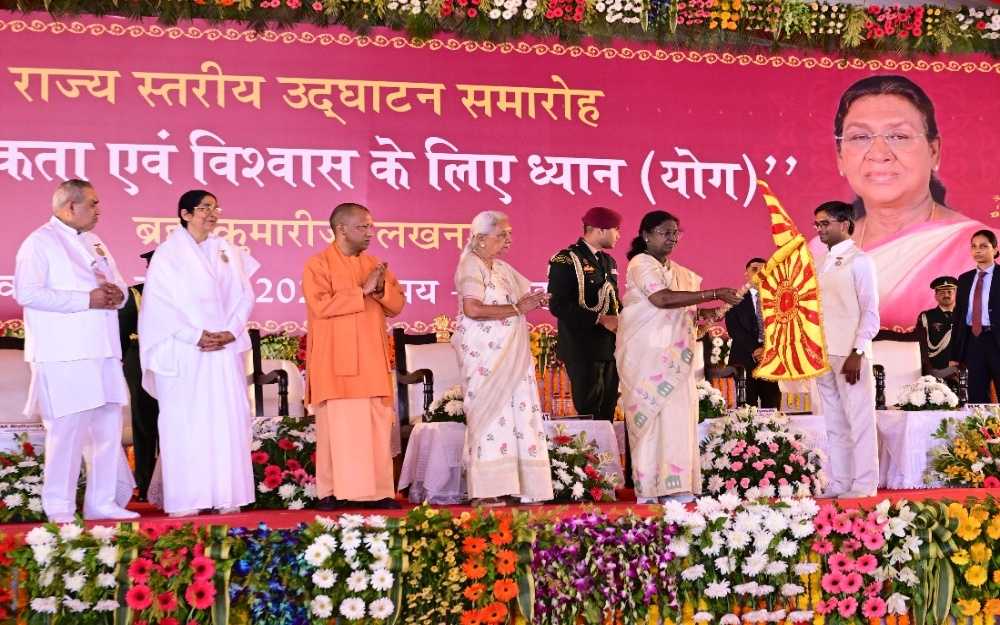 “Peace and Joy Lie Within Us”: President Murmu at Brahma Kumaris