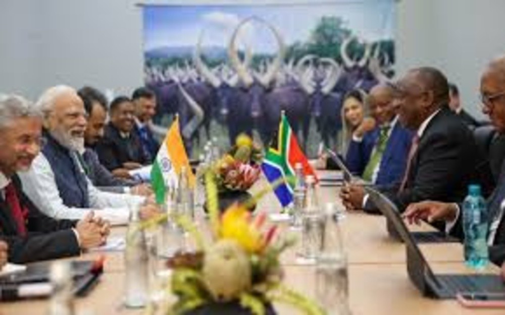 PM Modi Meets South African President in Johannesburg